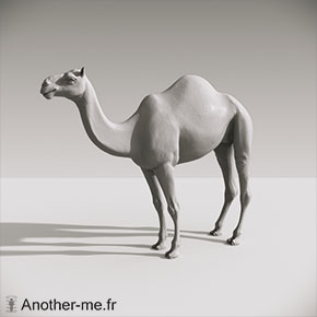 Plastiline camel sculpture scan 3D