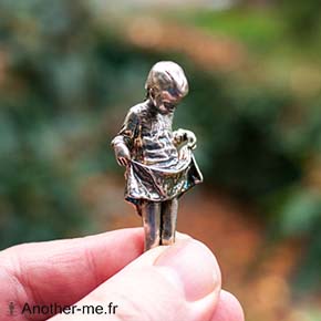Impression 3D en argent d'un enfant - Corps entier
