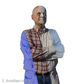 Scan 3D d'un buste avec la décomposition des étapes depuis la photo jusqu'au modèle fini
