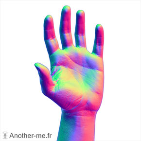 Hand 3D scan with finition works